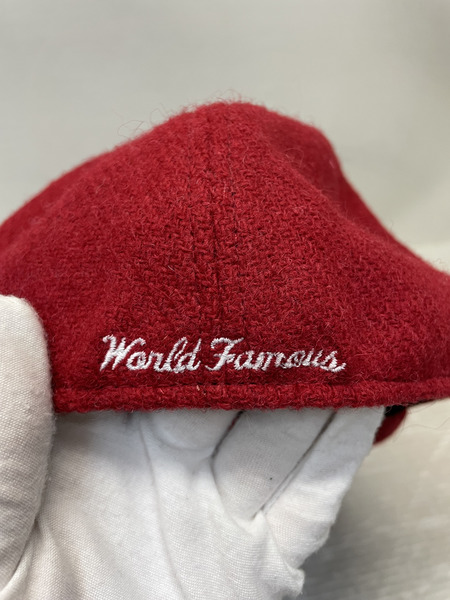 Supreme Harris Tweed Box Logo New Era Cap レッド