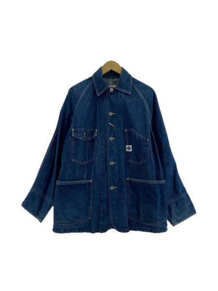 POST OVERALLS デニムジャケット 90s USA製 デニムカバーオール XS