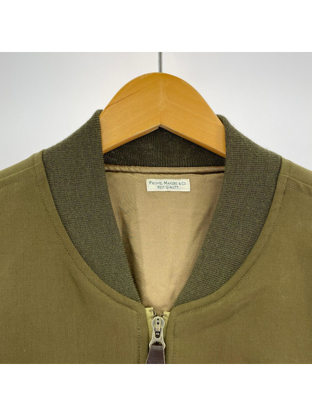 PHIGVEL フライトジャケット DOUBLE CLOTH FLIGHT JACKET (3) カーキ