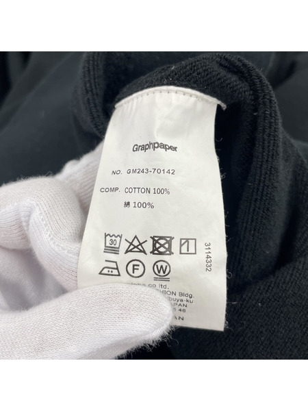 graphpaper Ultra Compact Terry Crew Neck Sweater  O/S 黒