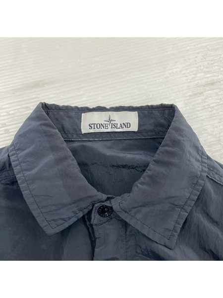 STONE ISLAND 長袖シャツ ナイロンシャツ ネイビー S[値下]