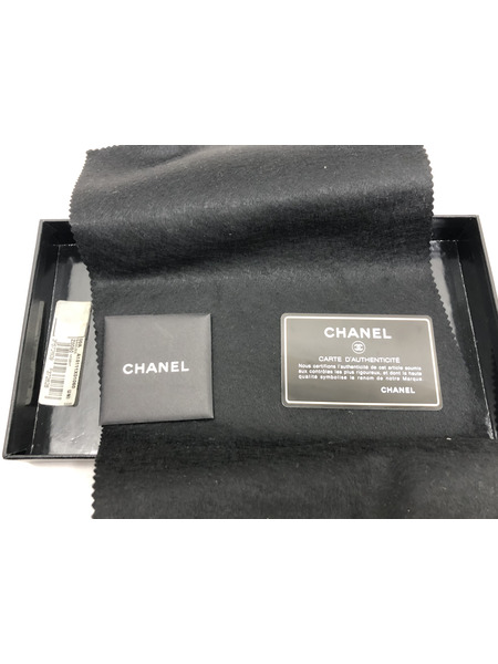 長財布 キャビアスキン ココマーク/ラウンドジップ長財布 ブラック