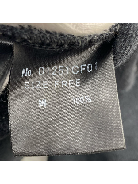 HYSTERIC GLAMOUR パーカー(ジップアップ) スタッズ スカルベリーフーディー 黒