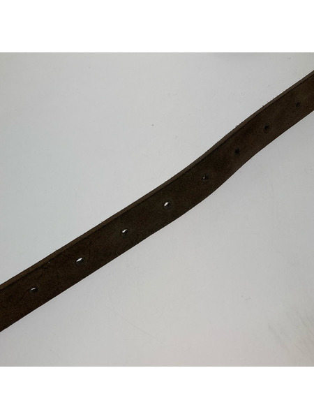 KAPITAL Suede Pueblo disco Buckle Belt レザーベルト 茶