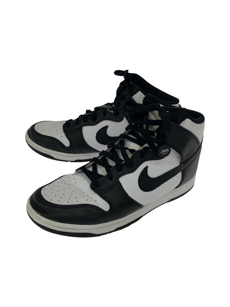NIKE DD1869-103 WMNS Dunk High Black and White (29) 黒/白