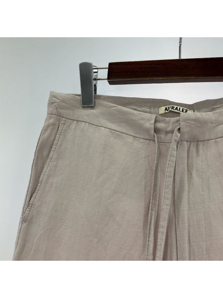 AURALEE SILK LINEN DOBBY SHIRTS (3) ピンク[値下]