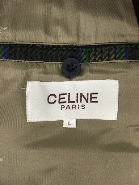 CELINE　メンズラグ衣料 チェック柄 ウールコート