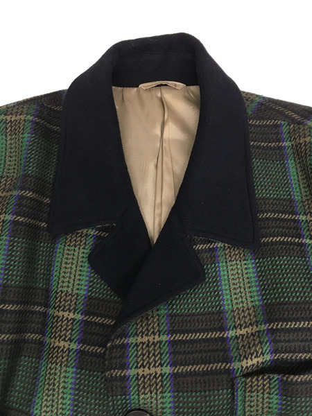 CELINE　メンズラグ衣料 チェック柄 ウールコート