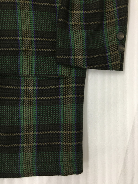 CELINE　メンズラグ衣料 チェック柄 ウールコート