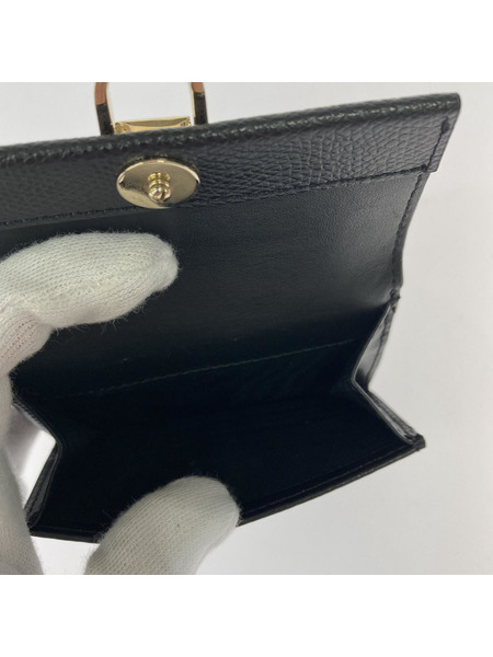 FURLA コンパクトウォレット ミスミミ/三ツ折リ財布/BLK
