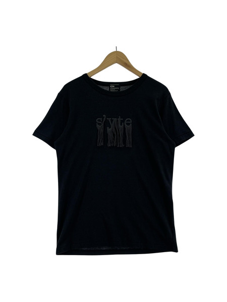 半袖Tシャツ・カットソー S'YTE Yohji Yamamoto/フリンジロゴ/BLK