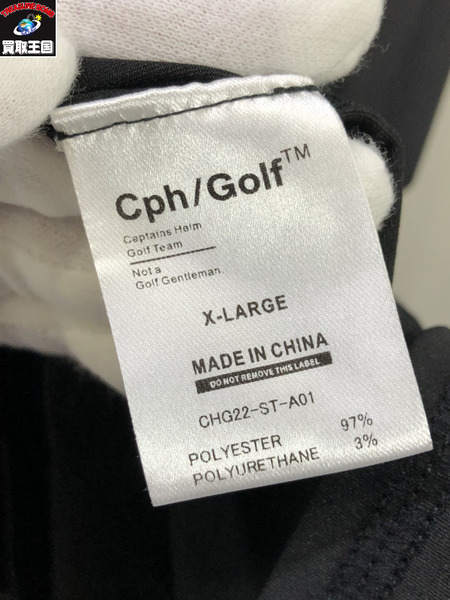 Cph/Golf S/Sカットソー/XL/黒/キャプテンズヘルムゴルフ