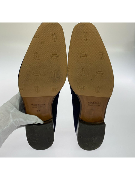 シューズ BACCHUS MADE IN ITALY ローファー 43 ネイビースウェード