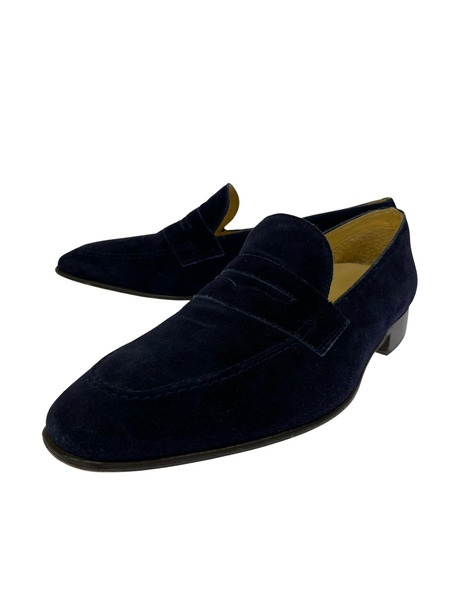 シューズ BACCHUS MADE IN ITALY ローファー 43 ネイビースウェード