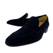 シューズ BACCHUS MADE IN ITALY ローファー 43 ネイビースウェード