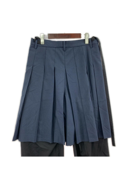 COGNOMEN 25AW PLEATED LAYRED PANTS WA-PT-M02 青 (L)[値下]