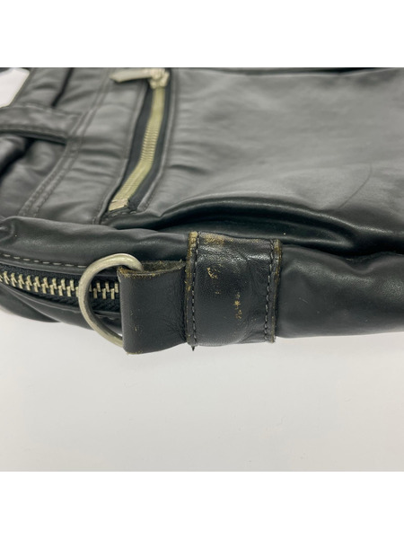 JEAN-PAUL GAULTIER デザインジップブリーフケース 黒