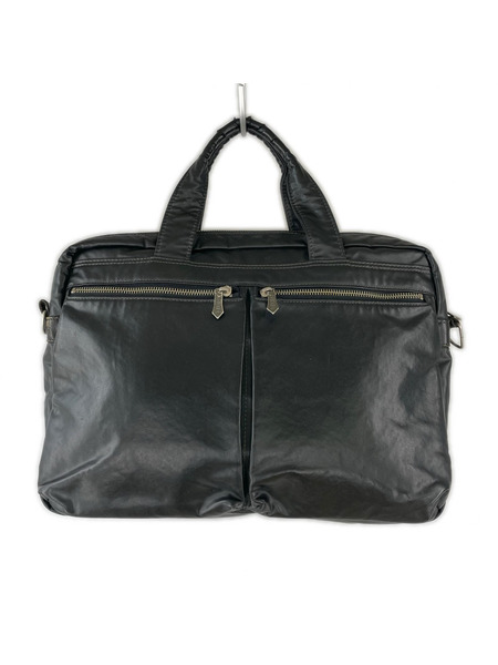 JEAN-PAUL GAULTIER デザインジップブリーフケース 黒