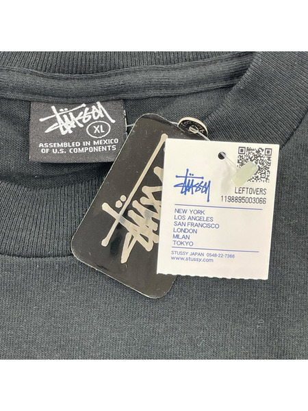 STUSSY LEFTOVERS　Tシャツ　ブラック　XL