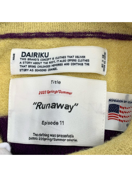 DAIRIKU ニット・セーター 23ss ボーダーニットポロ M