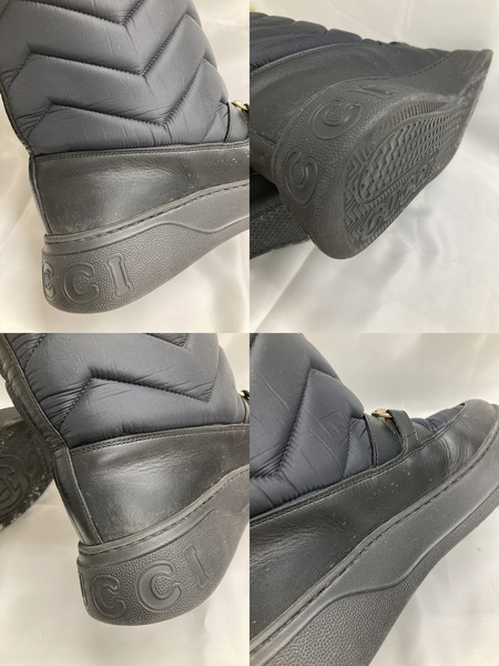 GUCCI シェブロンブーツ ホースビット (10)