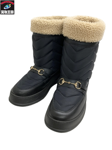GUCCI シェブロンブーツ ホースビット (10)