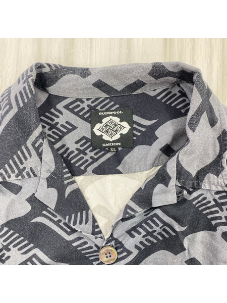 半袖シャツ BUDSPOOL 総柄SSシャツ