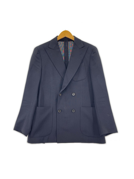 LARDINI テーラードジャケット・ブレザー ダブルジャケット ネイビー 46