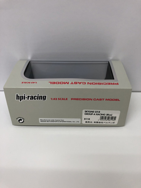 1/43スケールカー HPI RACING 1/43 SKYLINE GT-R GROUP-A 　青