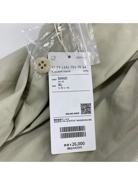 SSZ HOMME 25AW LARK PANTS 2タックワイドチノ XL