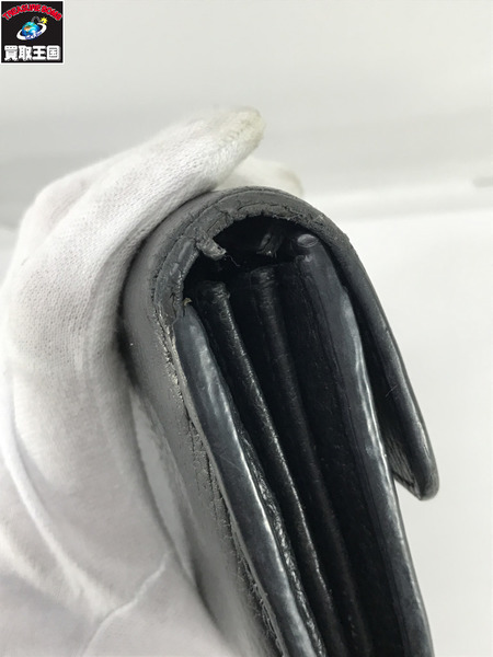 GUCCI 長財布 インターロッキングG　レザー長財布 黒