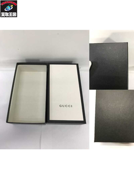 GUCCI 長財布 インターロッキングG　レザー長財布 黒