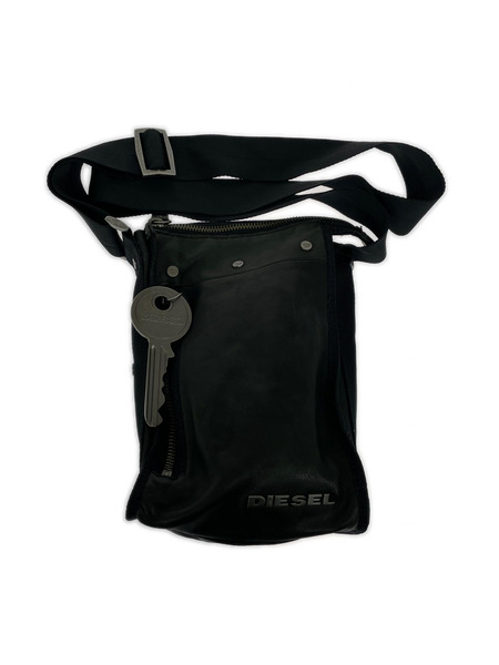 DIESEL ショルダーバッグ レザー ショルダーバッグ ブラック