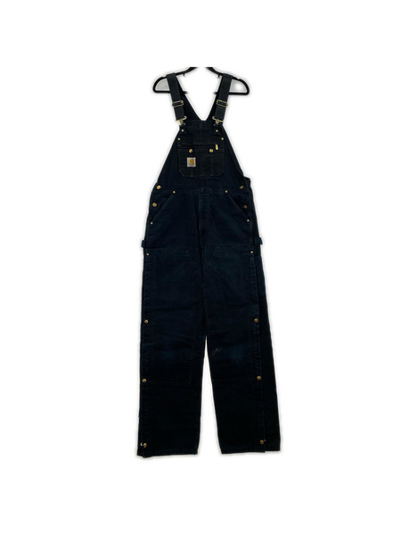 Carhartt オーバーオール・ツナギ 黒 裏地キルティング