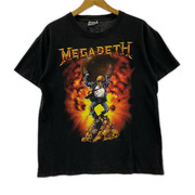 OLD・VINTAGE 90s BROCKUM MEGADETH バンドTシャツ (L) 黒