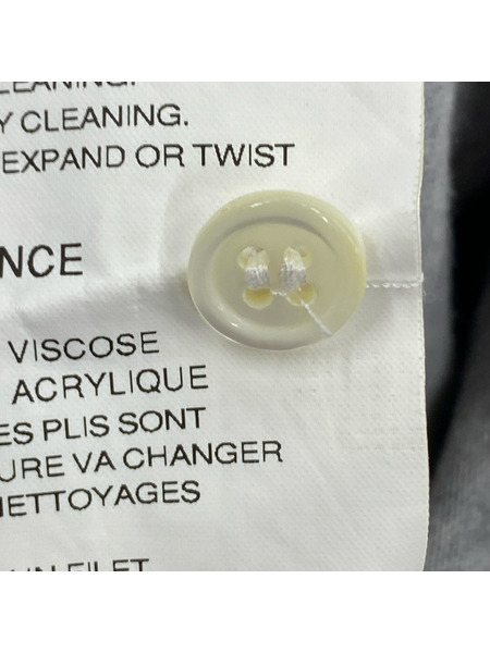 COMME des GARCONS 長袖Tシャツ・カットソー 袖ドッキング ストライプシャツ グレー S