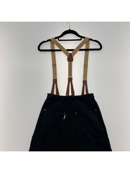 PINK HOUSE ロングスカート サスペンダー/BLK｜商品番号
