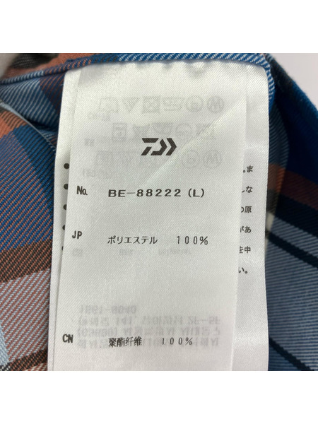 DAIWA PIER39 長袖シャツ Tech Work Shirts 青 (M)