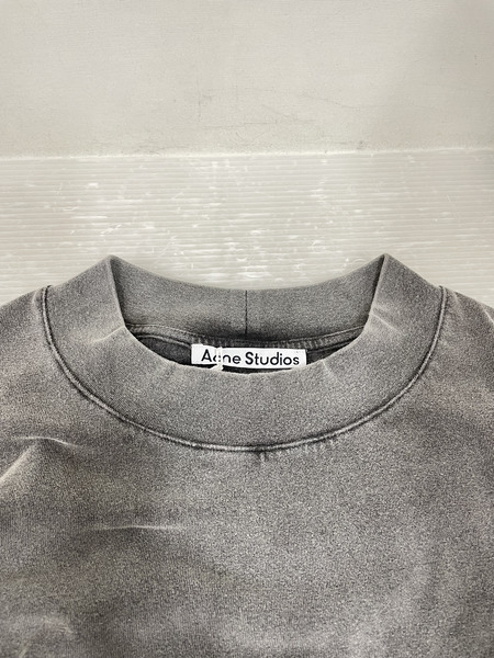 Acne Studios ウォッシュド加工 バックロゴL/Sカットソー M グレー
