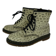 Dr.Martens ブーツ 90s イングランド製 1460 8ホールブーツ クロコ型押しレザー (UK9) ホワイト