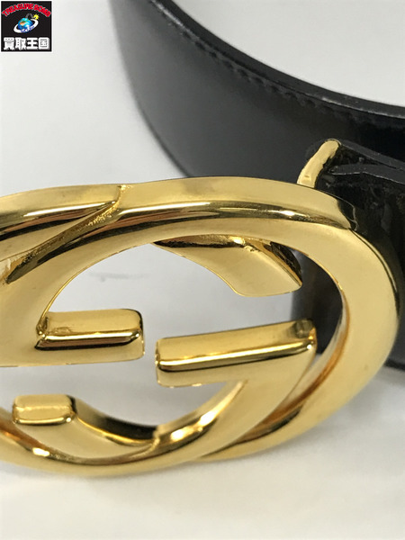 GUCCI  ベルト 黒 GGバックル