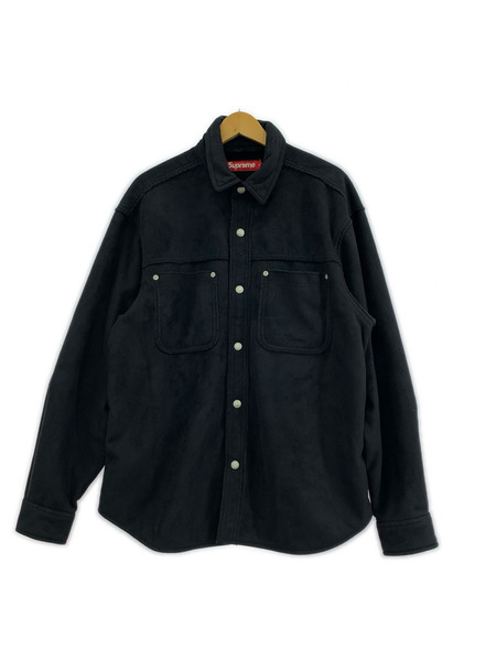 Supreme 長袖シャツ 25FW faux suede snap shirt 中古