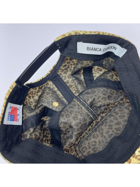 キャップ bianca chandon ヒョウ柄