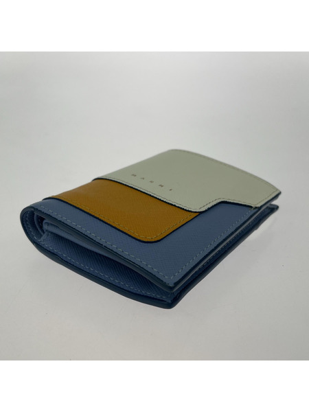 MARNI コンパクトウォレット サフィアーノレザー コンパクトウォレット マルチカラー