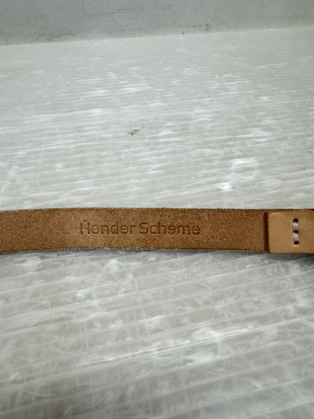 Hender Scheme ヌメ革 ナローベルト ベージュ