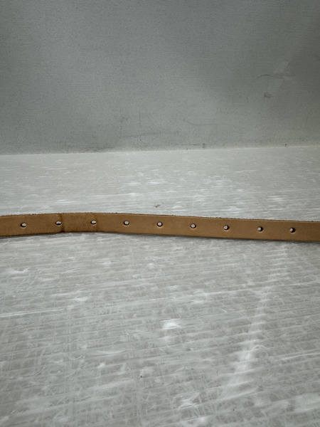Hender Scheme ヌメ革 ナローベルト ベージュ