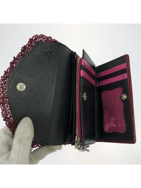 Think Bee！スパンコール花柄財布/RED[値下]