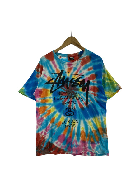 STUSSY ワールドツアータイダイTee (M)