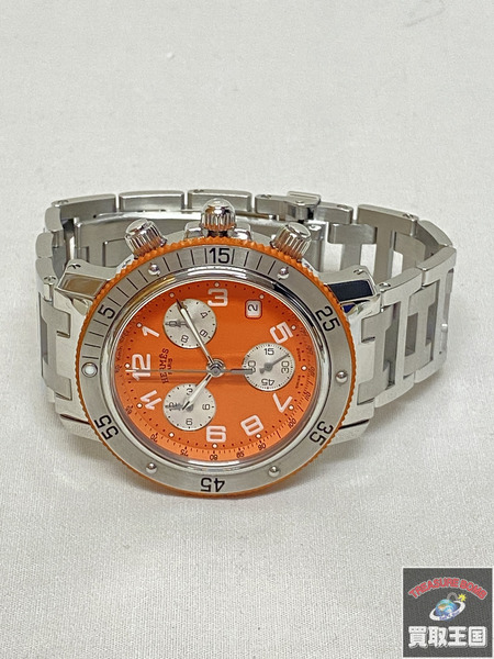 エルメス クリッパー・クロノ CL2.916 電池交換・仕上げ済み メンズQZ