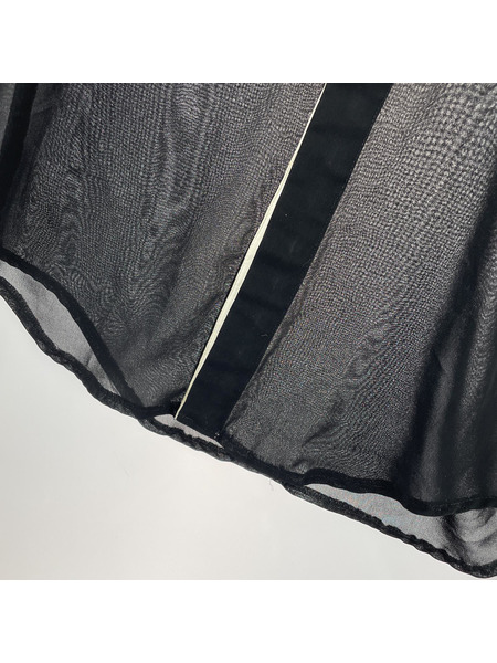 COMME des GARCONS 比翼 シアーシャツ S ブラック[値下]